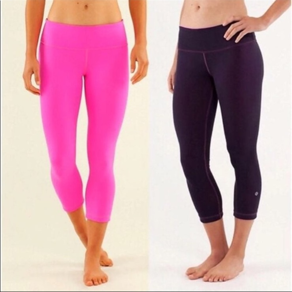 Hot pink Lululemon reversible wunder unders